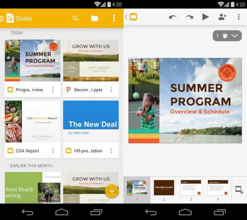 โหลดแอป Google Slides