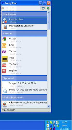 โปรแกรมค้นหาไฟล์ Pretty Run