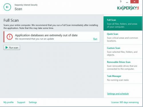 โปรแกรม Kaspersky Internet Security