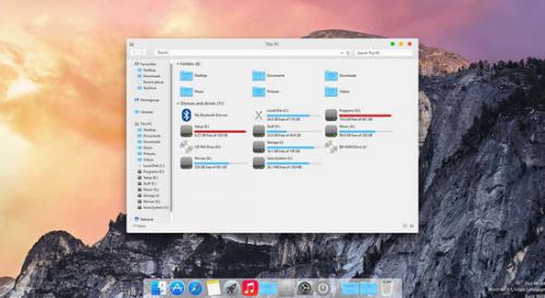 โปรแกรมเปลี่ยนธีม Yosemite Transformation Pack