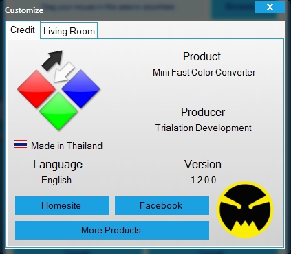 Mini Fast Color Converter (โปรแกรมแปลงค่าสี จับค่าสีจากหน้าจอ) : 