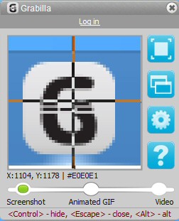 โปรแกรมจับภาพหน้าจอ Grabilla โปรแกรมจับภาพหน้าจอ Grabilla