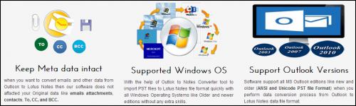 โปรแกรม Outlook to Lotus Notes