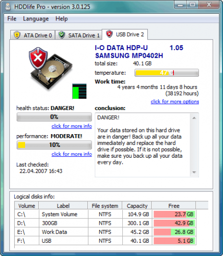 ดาวน์โหลดโปรแกรม HDDlife