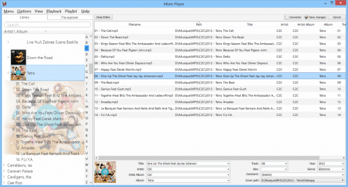 โปรแกรมฟังเพลง Miam Player โปรแกรมฟังเพลง Miam Player