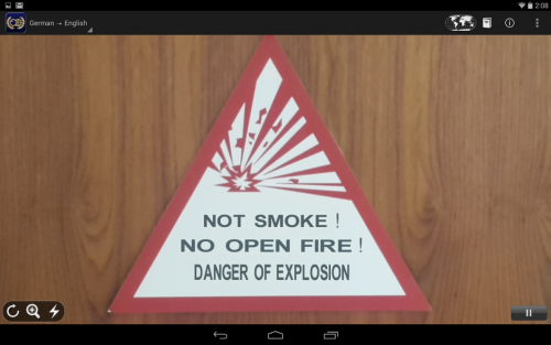 Word Lens (App แปลคำศัพท์ผ่านเลนส์กล้องมือถือ Word Lens) : 