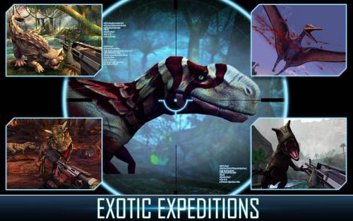 App เกมส์ล่าไดโนเสาร์