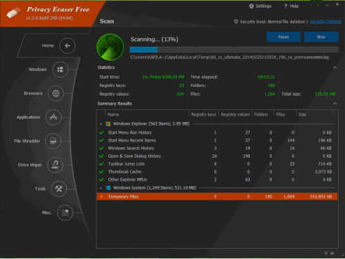 โปรแกรมลบข้อมูลส่วนตัว Privacy Eraser Free โปรแกรมลบข้อมูลส่วนตัว Privacy Eraser Free