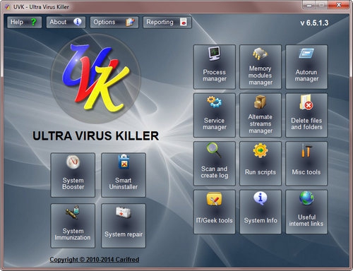 โปรแกรมสแกนไวรัส Ultra Virus Killer โปรแกรมสแกนไวรัส Ultra Virus Killer
