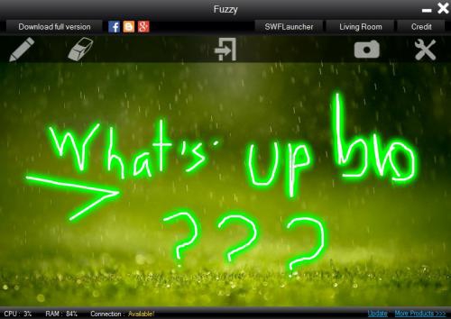 โปรแกรมวาดเส้นเลเซอร์ Fuzzy Laser