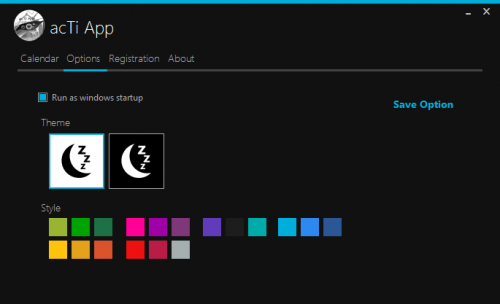 Access Time Application (โปรแกรมบันทึกการใช้งานคอมพิวเตอร์) : 