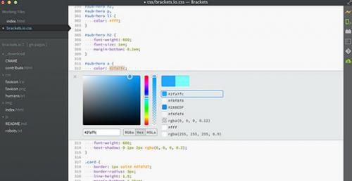 โปรแกรมเขียนโค้ด ทำเว็บ Brackets