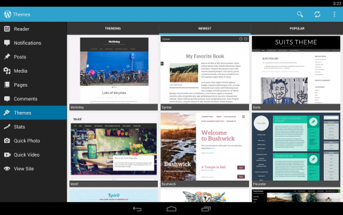 App จัดการเว็บไซต์สำเร็จรูป WordPress for Mobile