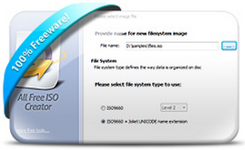 โปรแกรม All Free ISO Creator