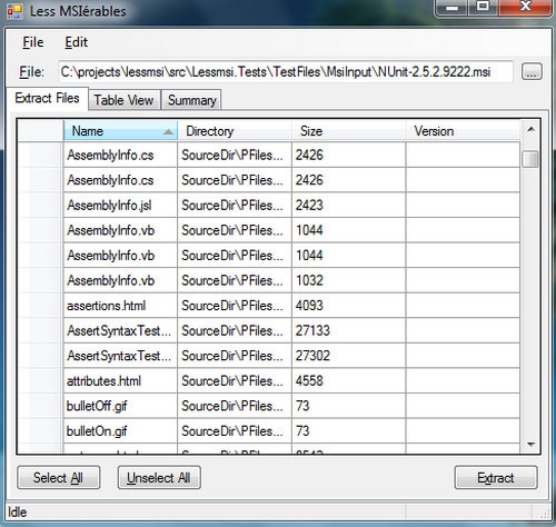 โปรแกรมแตกไฟล์ ดูไฟล์ lessmsi โปรแกรมแตกไฟล์ ดูไฟล์ lessmsi