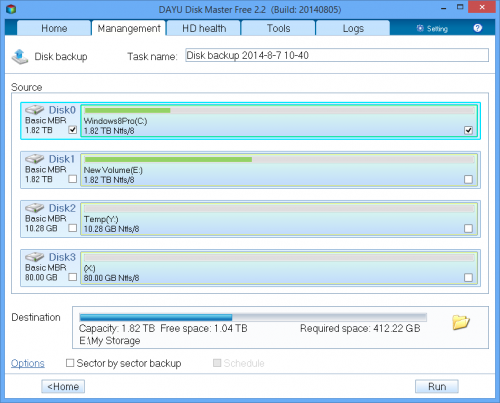 โปรแกรมจัดการฮาร์ดดิสก์ DAYU Disk Master โปรแกรมจัดการฮาร์ดดิสก์ DAYU Disk Master