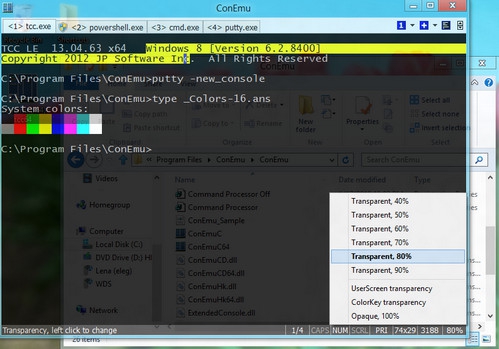 โปรแกรมพิมพ์คำสั่ง ConEmu