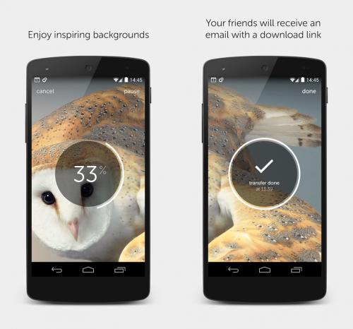 App แชร์รูปให้เพื่อน WeTransfer