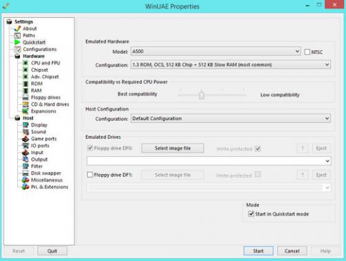 WinUAE (โปรแกรม WinUAE ลดสเปกเกมส์ เล่นเกมส์สเปกต่ำ) : 
