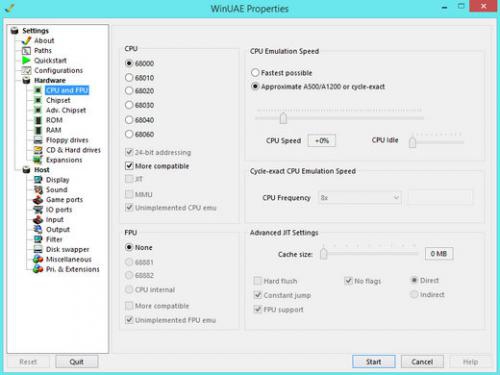 โปรแกรมลดสเปกเกมส์ WinUAE