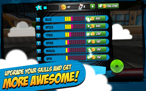 Epic Skater (App เกมส์เด็กบอร์ดสุดผาดโผน Epic Skater) : 