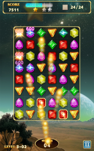 Jewels Star 3 (App เกมส์เรียงเพชรสุดคลาสสิค) : Jewels Star 3 (App เกมส์เรียงเพชรสุดคลาสสิค) :