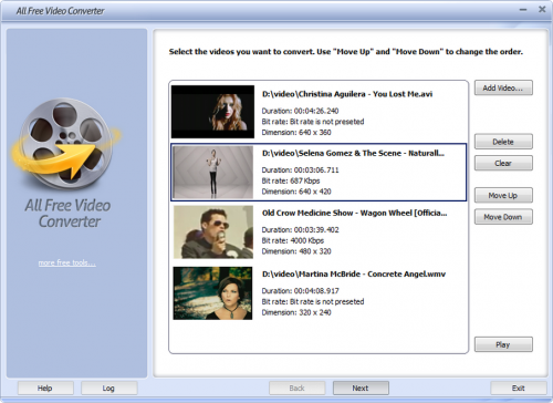โปรแกรมแปลงไฟล์ All Free Video Converter