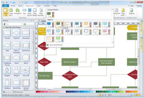 โปรแกรมสร้างไดอะแกรม Edraw Flowchart