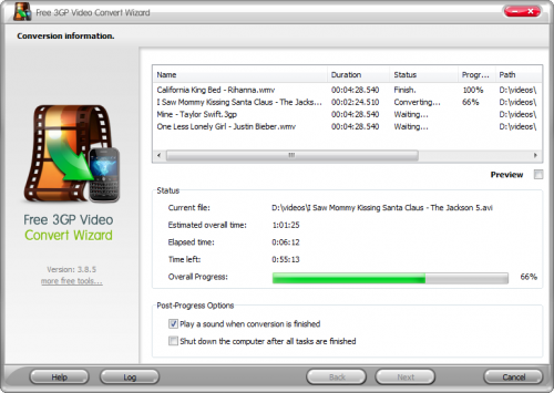 โปรแกรมแปลงไฟล์ Free 3GP Video Convert