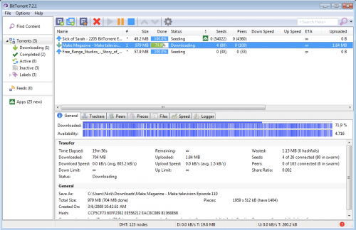 โปรแกรมโหลดบิต BitTorrent โปรแกรมโหลดบิต BitTorrent