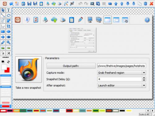 โปรแกรมจับภาพหน้าจอ HotShots