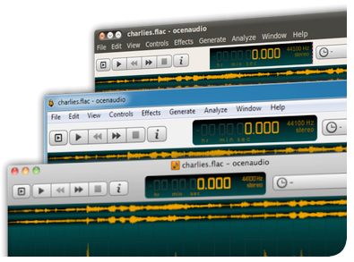 โปรแกรมตัดต่อเสียง OcenAudio โปรแกรมตัดต่อเสียง OcenAudio