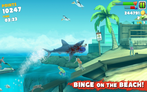 Hungry Shark Evolution (App เกมส์ฉลามจอมเขมือบ) : 