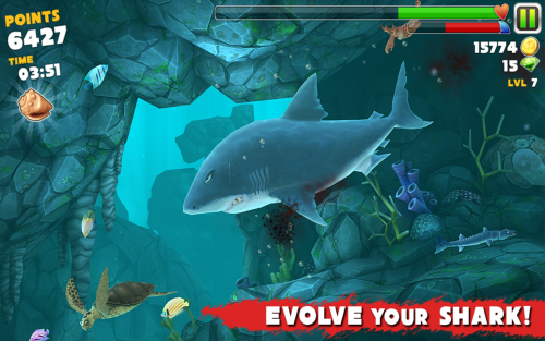Hungry Shark Evolution (App เกมส์ฉลามจอมเขมือบ) : 