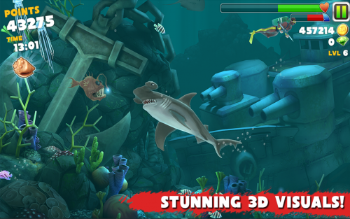 Hungry Shark Evolution (App เกมส์ฉลามจอมเขมือบ) : 