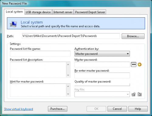โปรแกรมสร้างรหัสผ่าน Password Depot