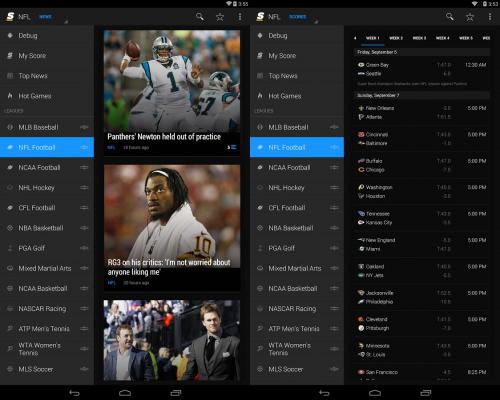 App เช็คผลกีฬา theScore