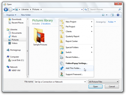 ดาวน์โหลดโปรแกรม FoldersPopup