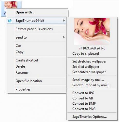 ดาวน์โหลดโปรแกรม SageThumbs