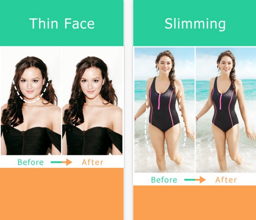 App ทำหน้าเรียว หุ่นผอมเพรียว Thin Booth 