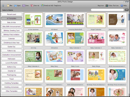 โปรแกรมออกแบบกรอบรูป 5DFly Photo Design