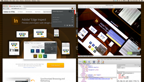 โปรแกรมแก้ไขโค้ด Adobe Edge Inspect