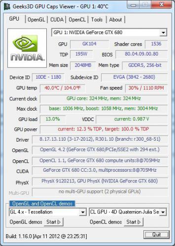 โปรแกรมดูการ์ดจอ GPU Caps Viewer โปรแกรมดูการ์ดจอ GPU Caps Viewer
