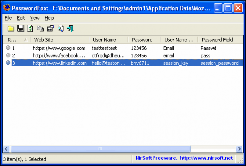 โปรแกรมดูรหัสผ่าน Firefox โปรแกรมดูรหัสผ่าน Firefox