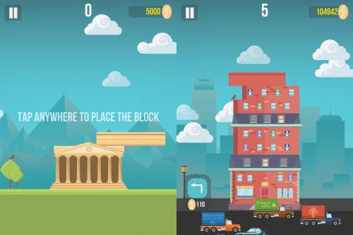 App เกมส์สร้างตึก The Tower