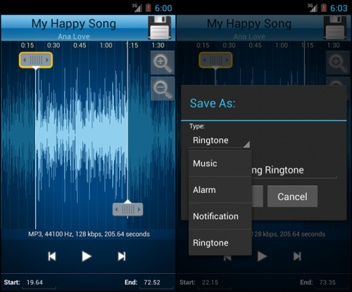 App ทำริงโทน MP3 Cutter and Ringtone Maker
