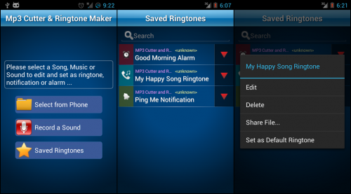 App สร้างริงโทน MP3 Cutter and Ringtone Maker