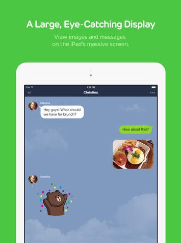 App แชทไลน์บนไอแพด LINE for iPad