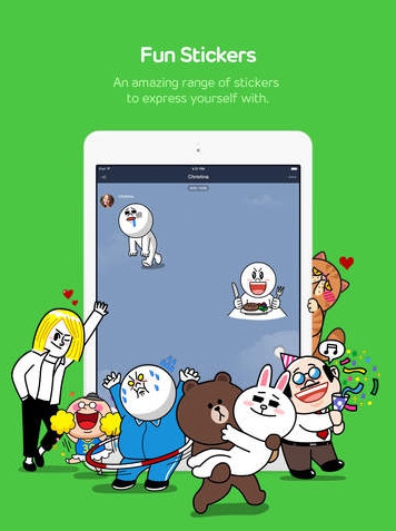 App แชทไลน์บนไอแพด LINE for iPad