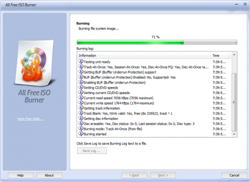 โปรแกรมไรท์แผ่น All Free ISO Burner โปรแกรมไรท์แผ่น All Free ISO Burner